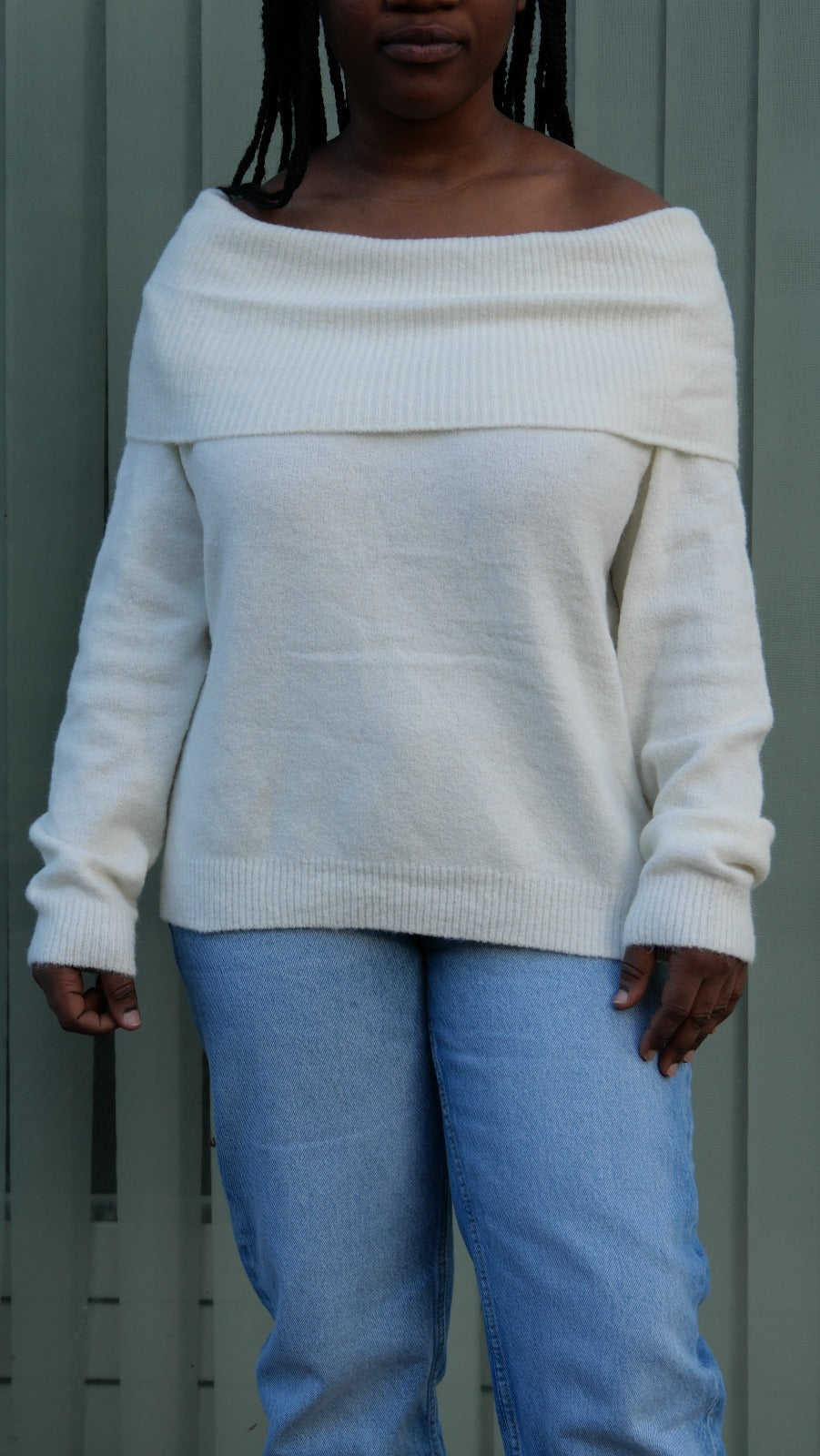 Pull Épaulettes écru