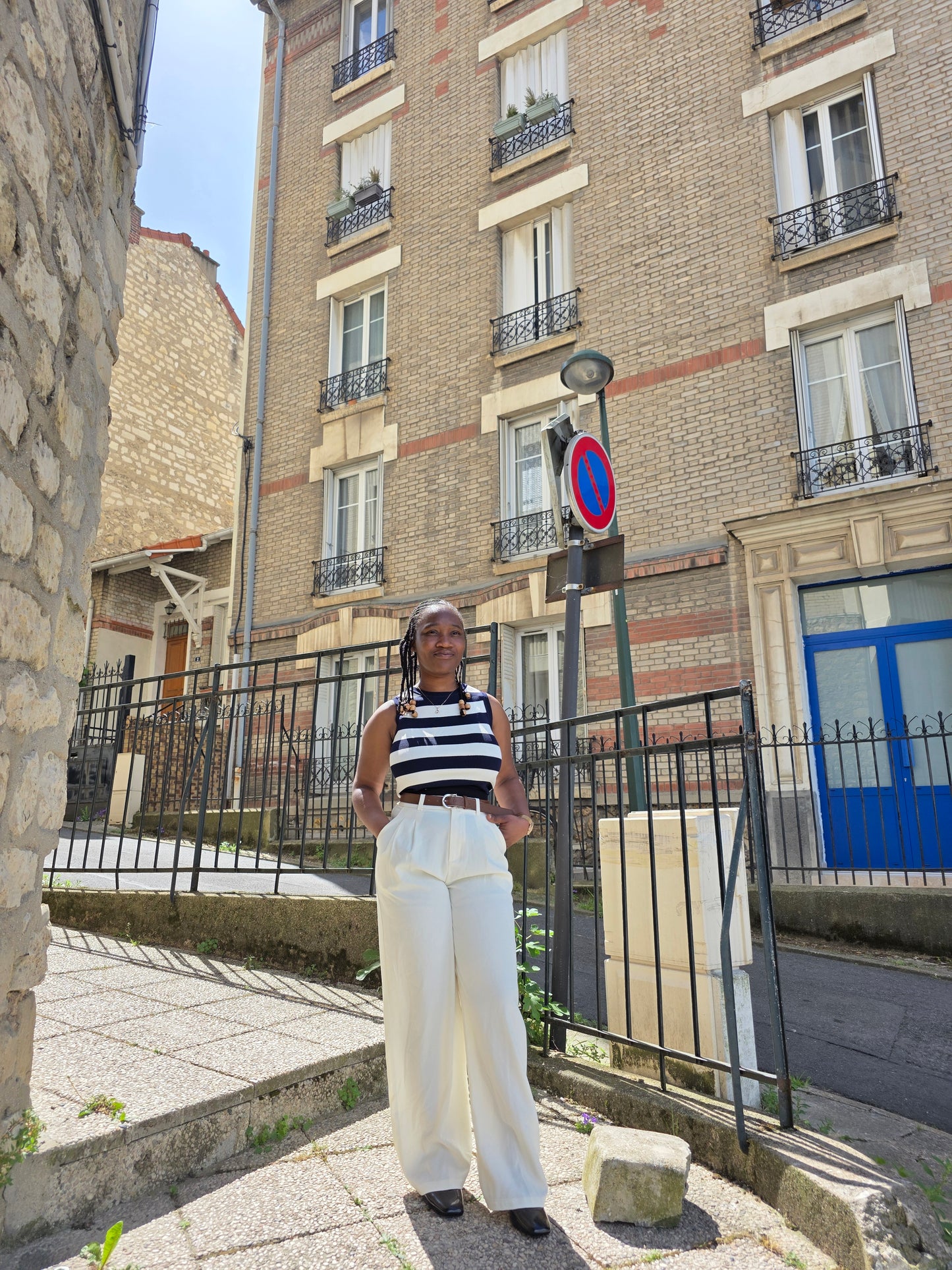 Pantalon Blanc Cassé