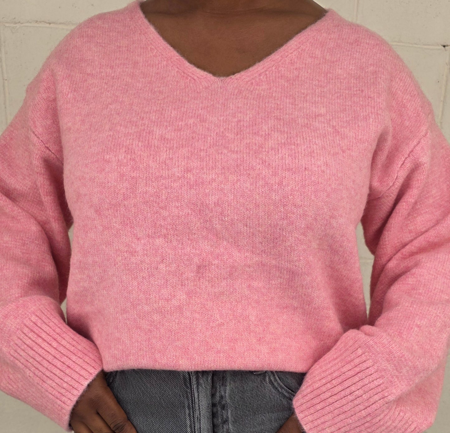 Pull en V Rose